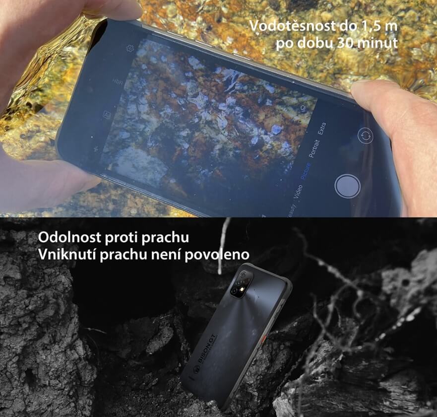 UMIDIGI BISON GT2 Pro - odolnosti proti vodě a prachu